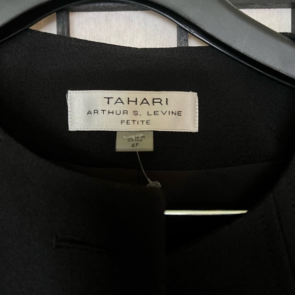 Tahari Feather Skirt Suit Set - Picture 4 of 5